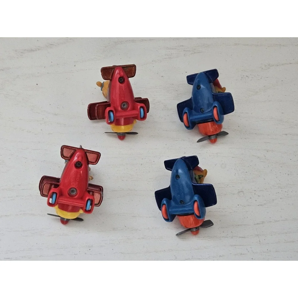 Disney's Tail Spin Vintage 1990s McDonalds Happy Toy Airplane DIE‎ CAST LOT Of 4